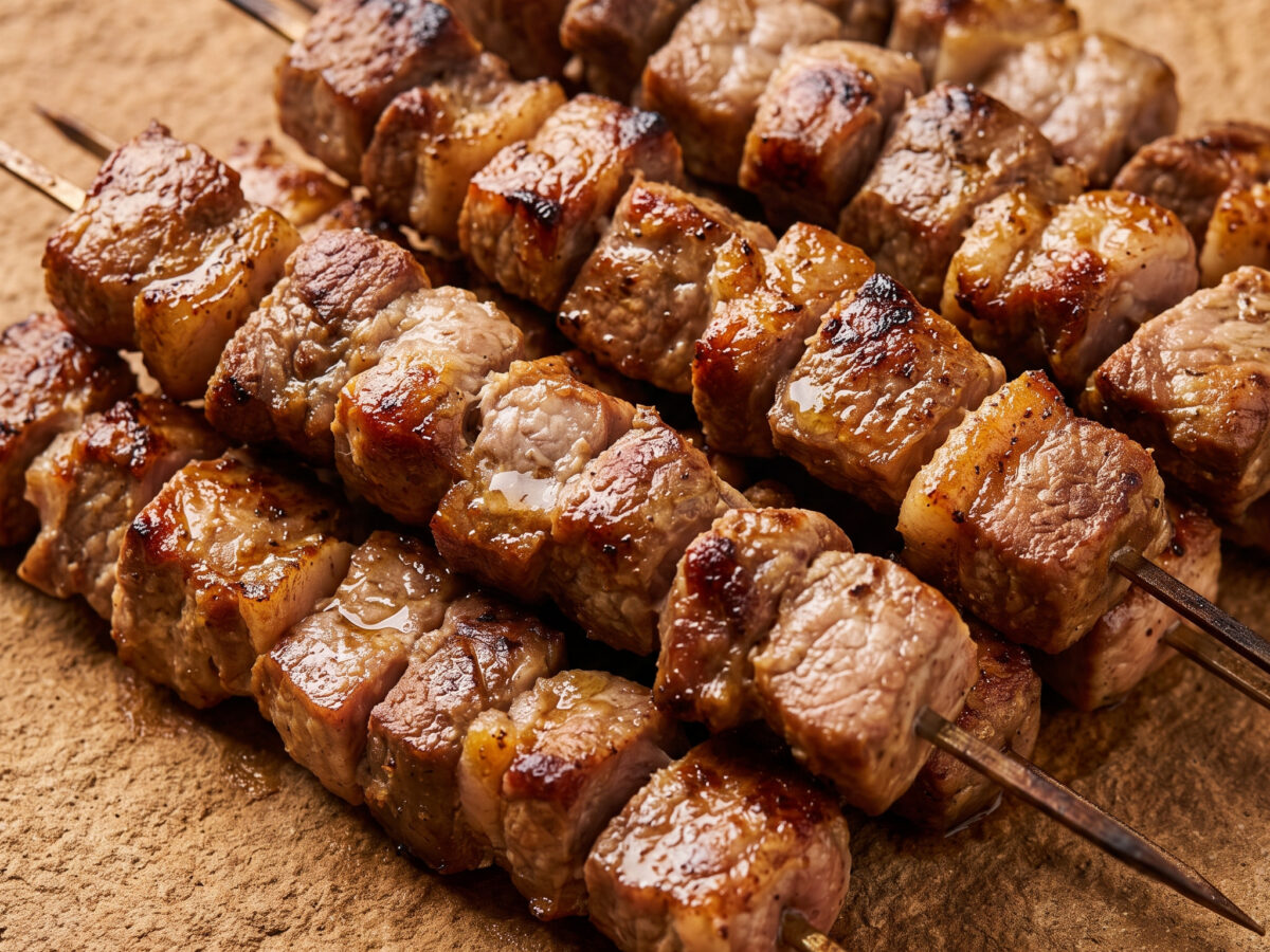 Svinjski ražnjići vom Grill