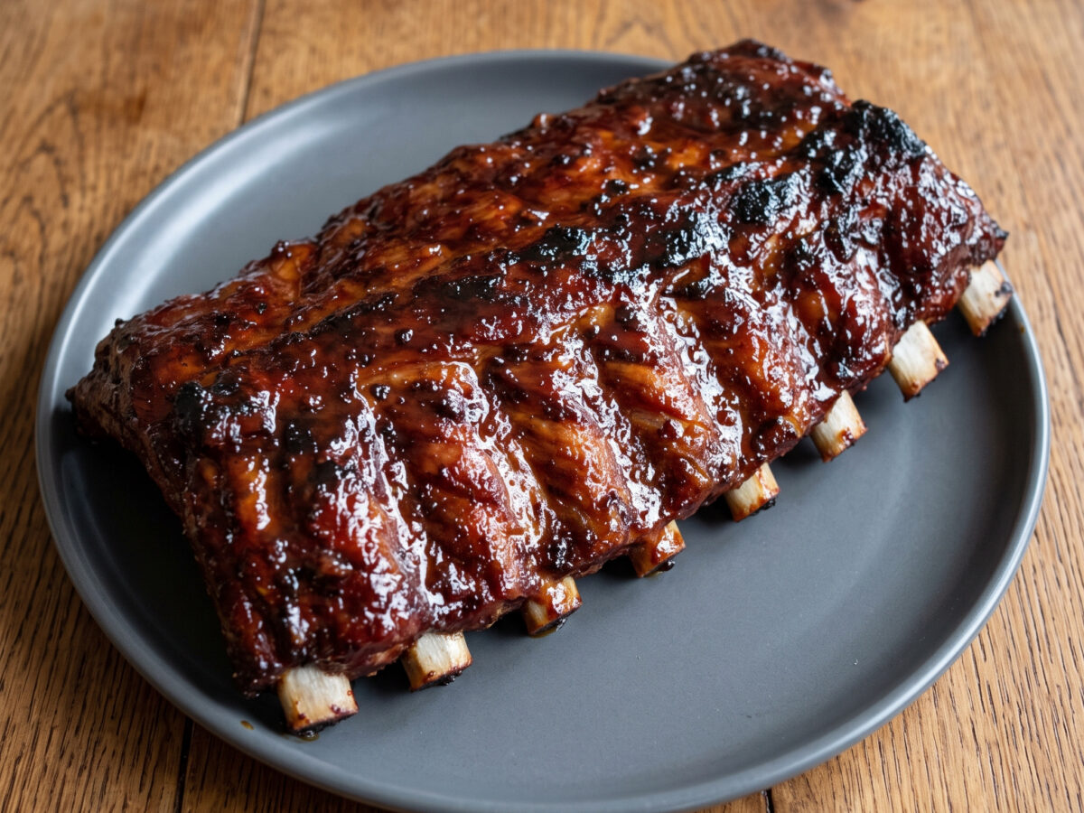 Bourbon-marinierte Sweet-and-Smoky Baby Back Ribs