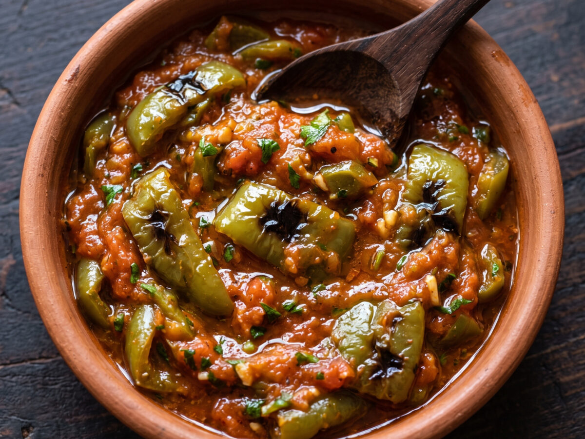 Taktouka: marokkanischer Paprika-Tomaten-Salat