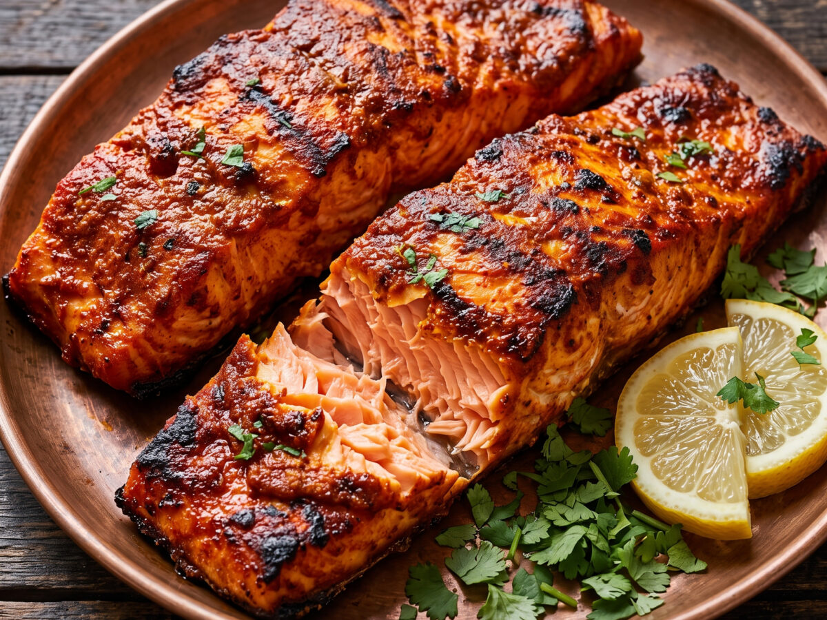 Tandoori-Lachs vom Grill
