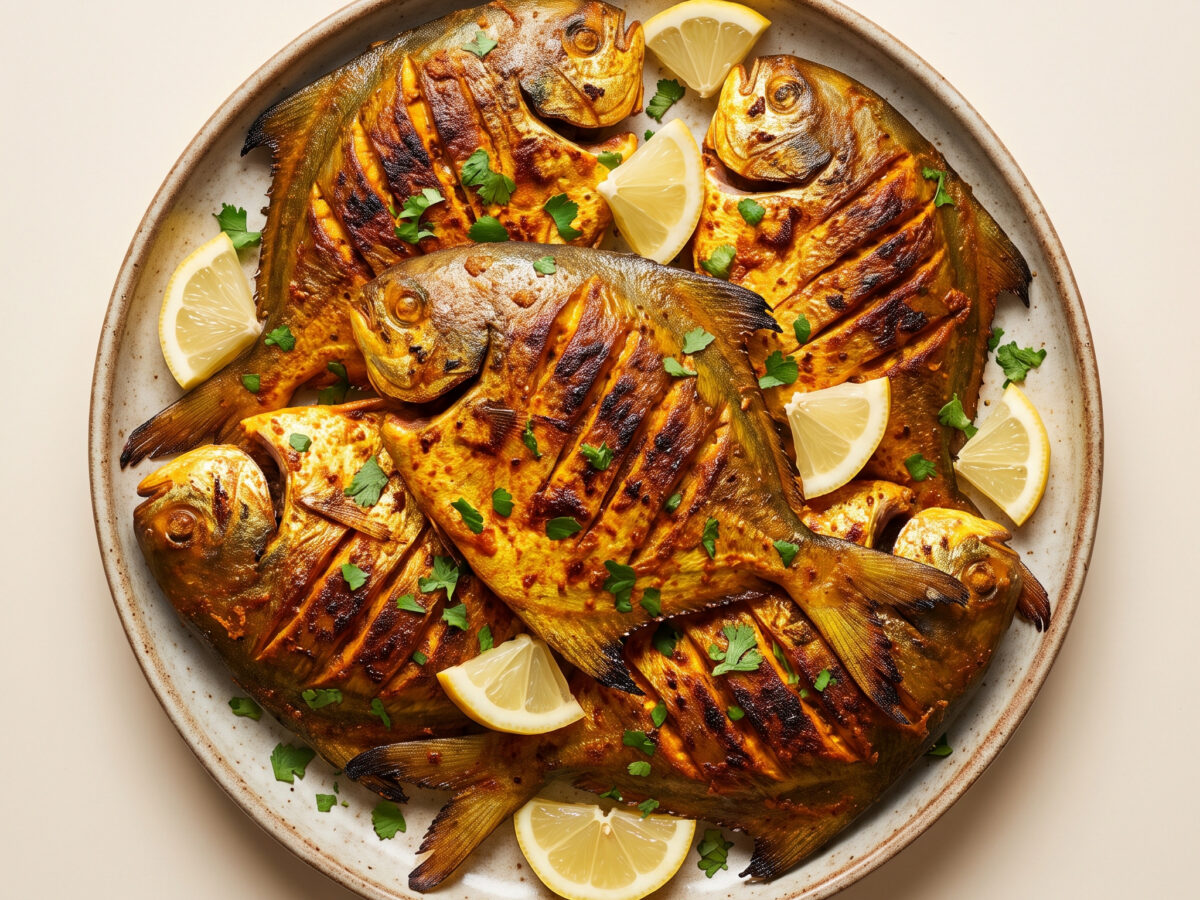 Tandoori Pomfret vom Grill