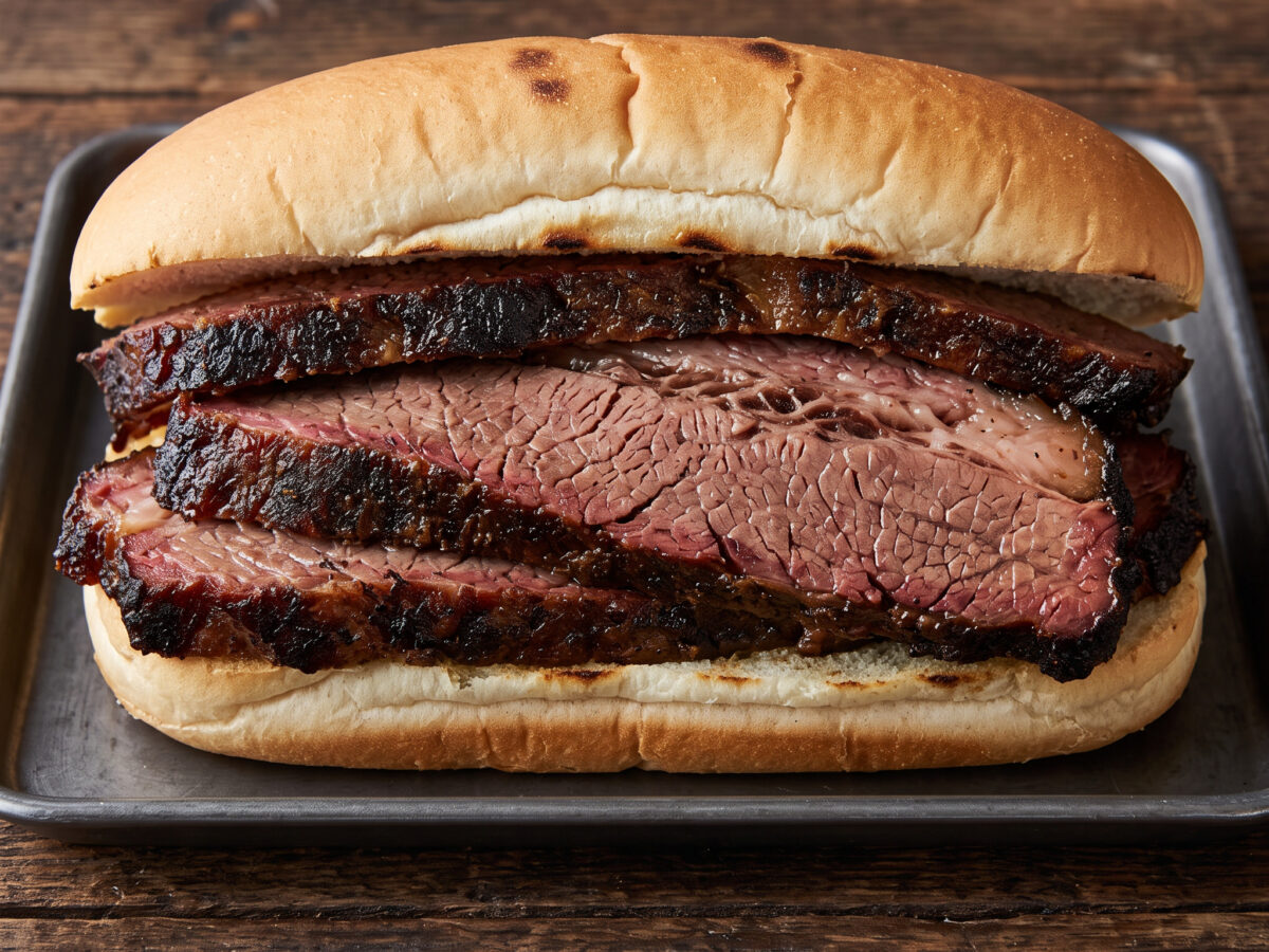 Texas-Brisket-Sandwich vom Smoker