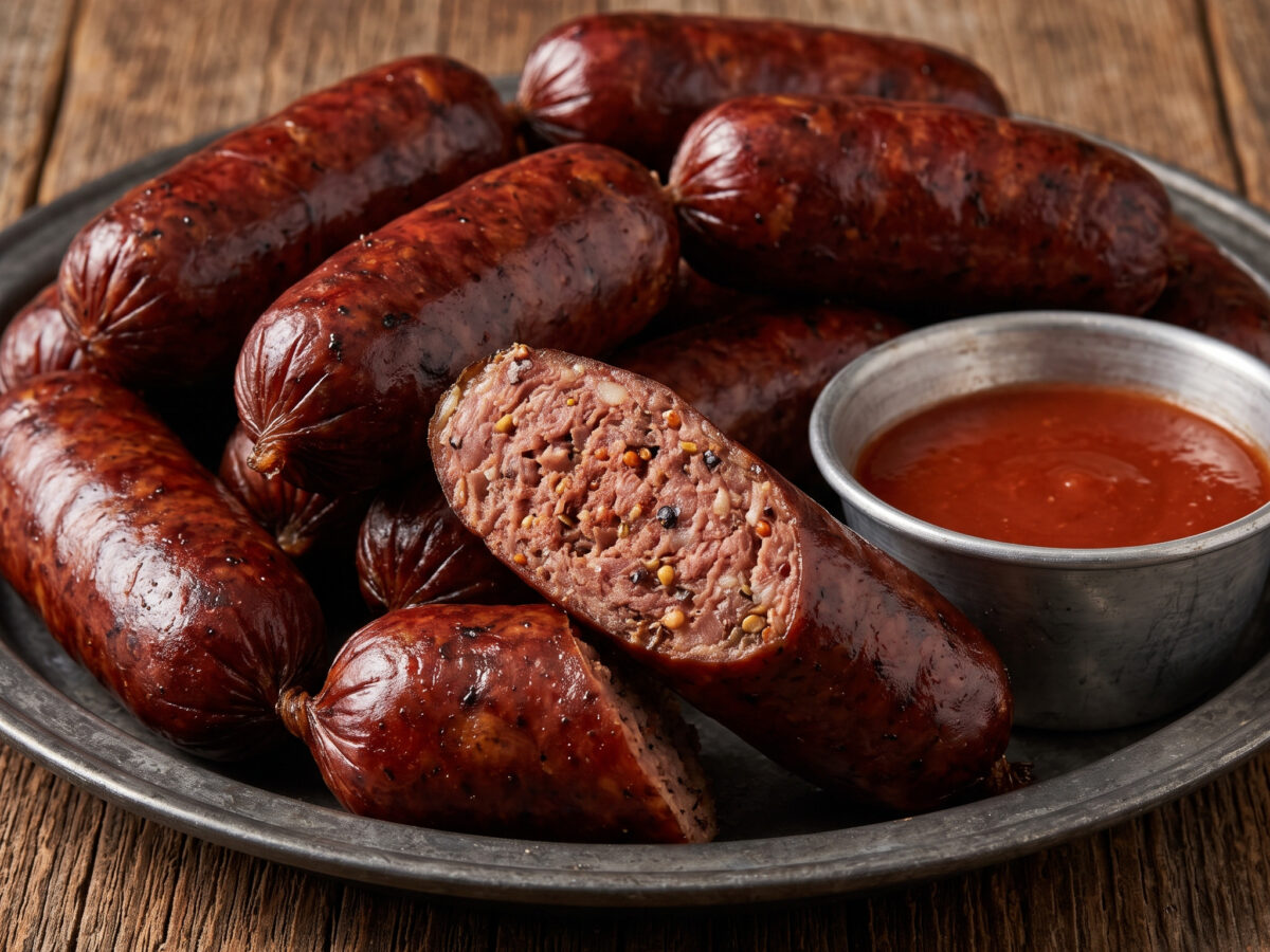 Texas Hot Links aus dem Smoker