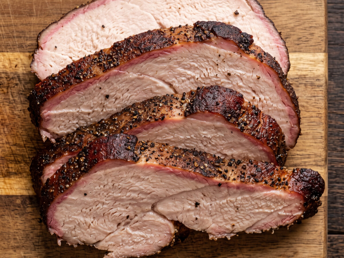 Texas-Style geräucherte Putenbrust