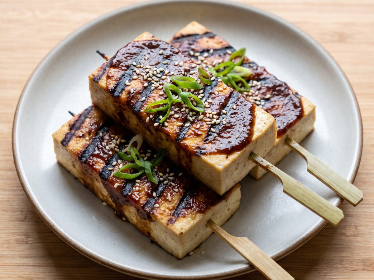 Tofu-Dengaku vom Grill
