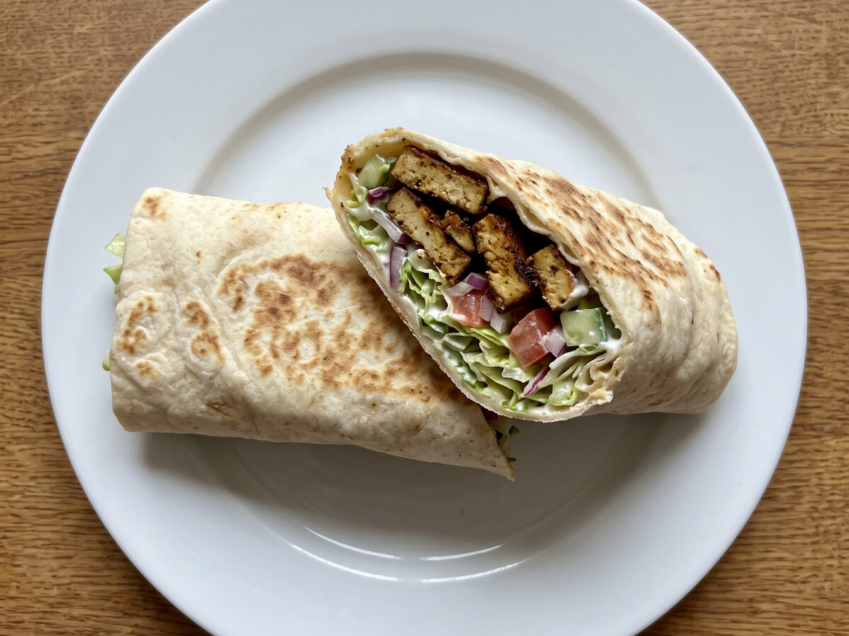 Tofu-Schawarma im Fladenbrot