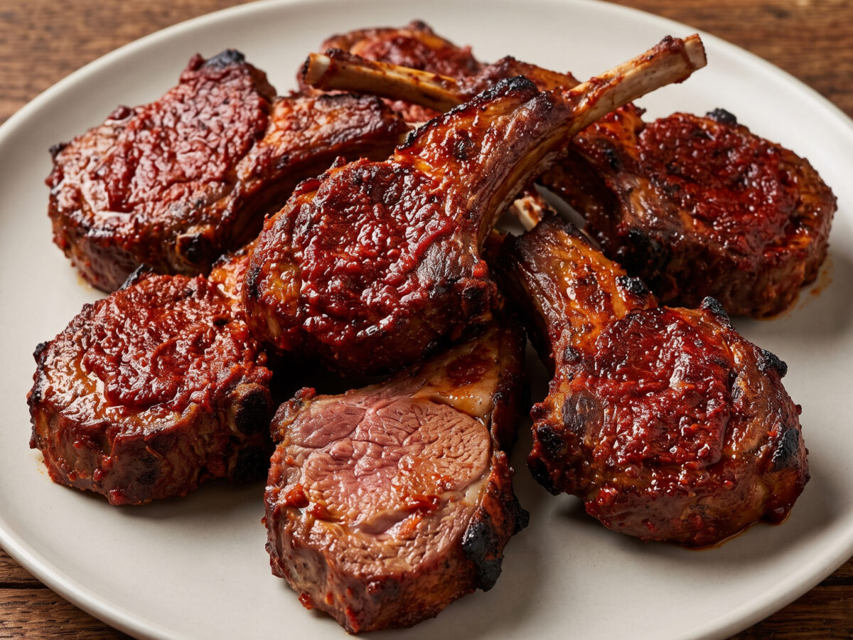 Tunesische Lammkoteletts mit Harissa