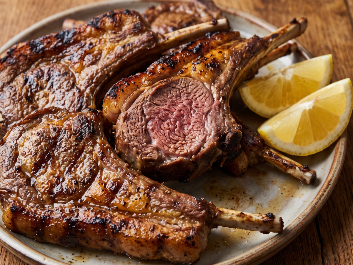 Tunesische Mechoui-Lammkoteletts vom Holzkohlegrill