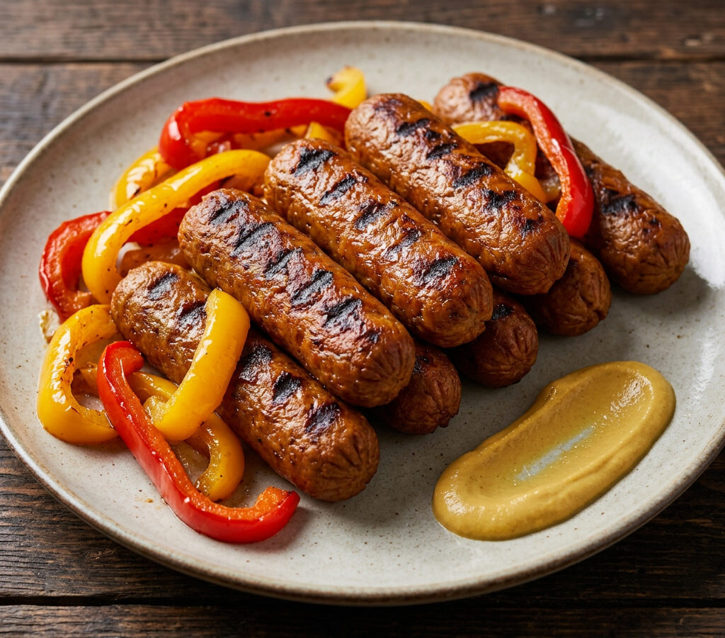 Vegane Seitan-Grillwürste vom Grill