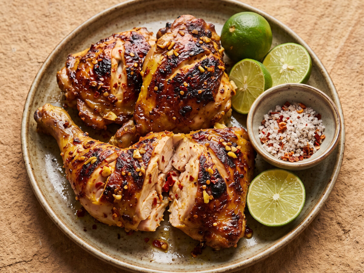 Vietnamesische Hähnchenoberschenkel mit Chili-Salz