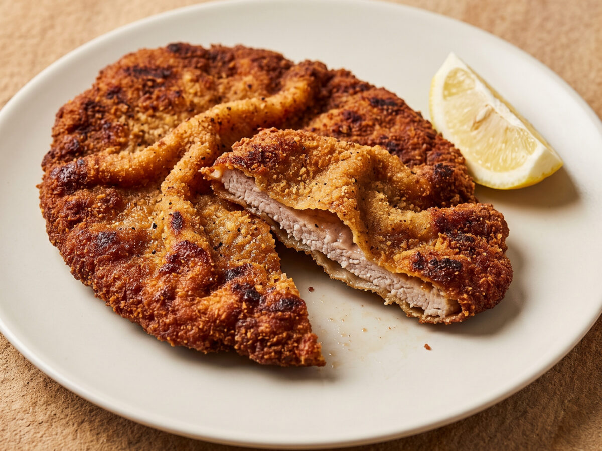 Wiener Schnitzel von der Grillplancha