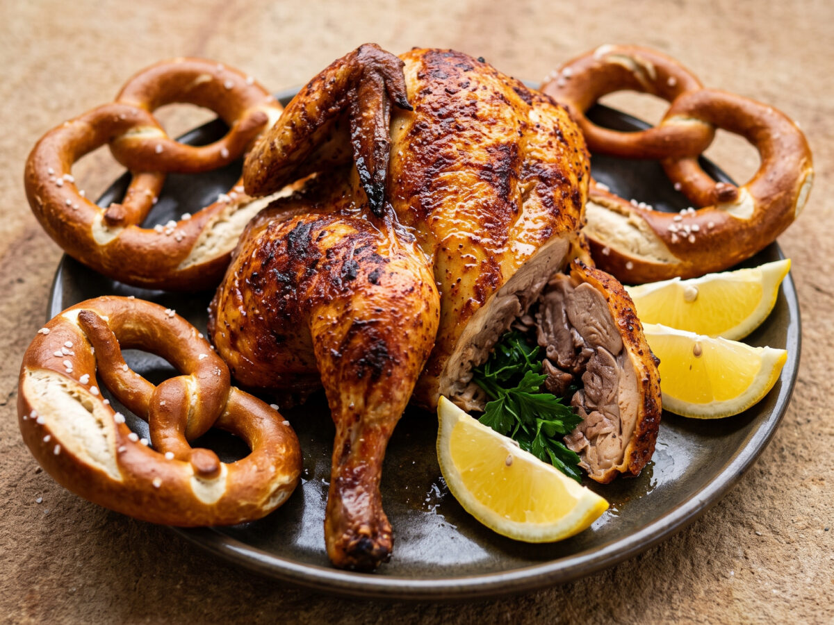 Wiesnhendl vom Grill