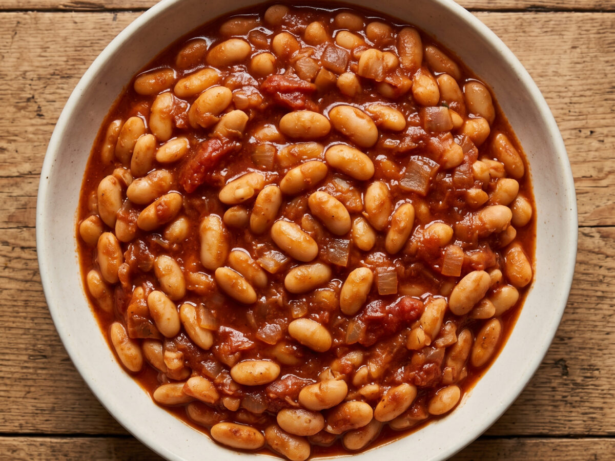 Würzige Baked Beans mit marokkanischem Akzent