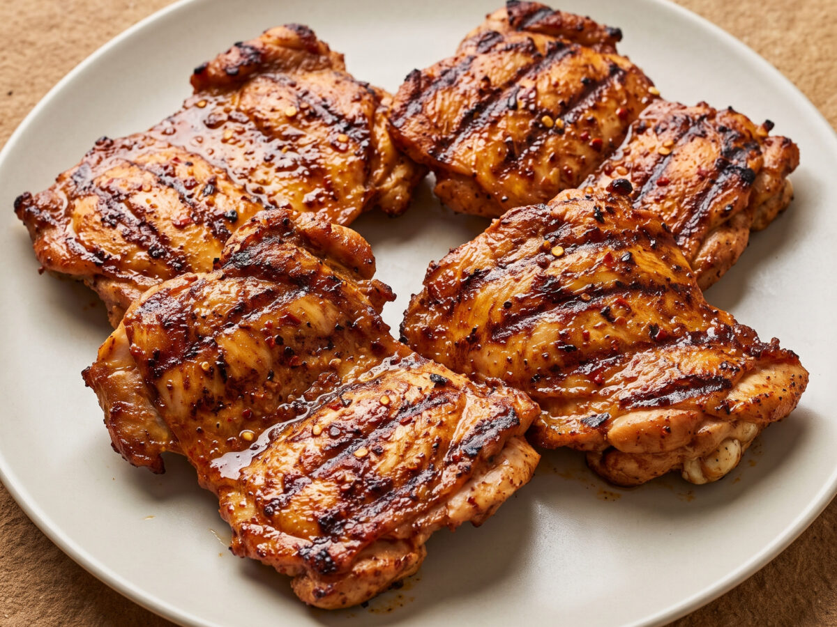 Würzige Keulenstücke mit Joghurtmarinade