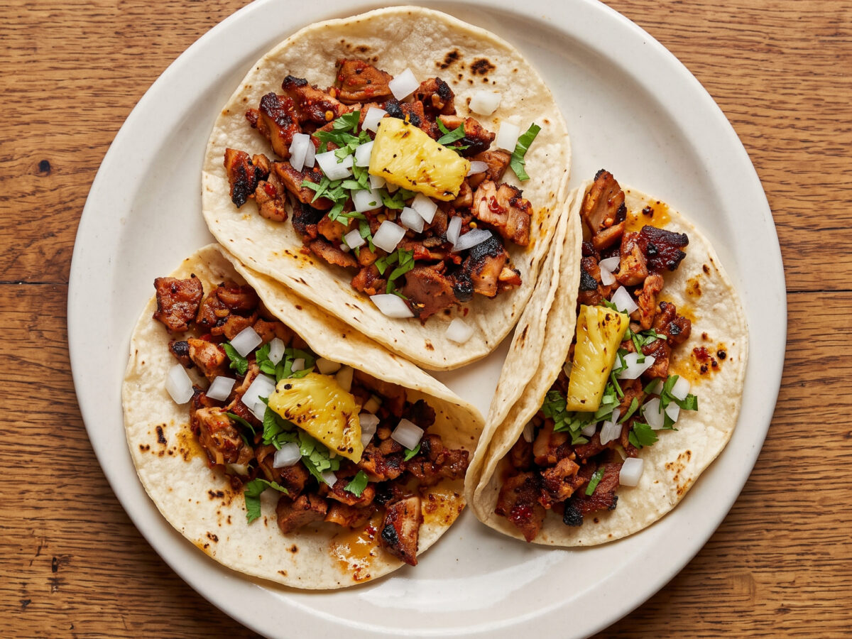 Würzige Plancha-Tacos mit Ananas