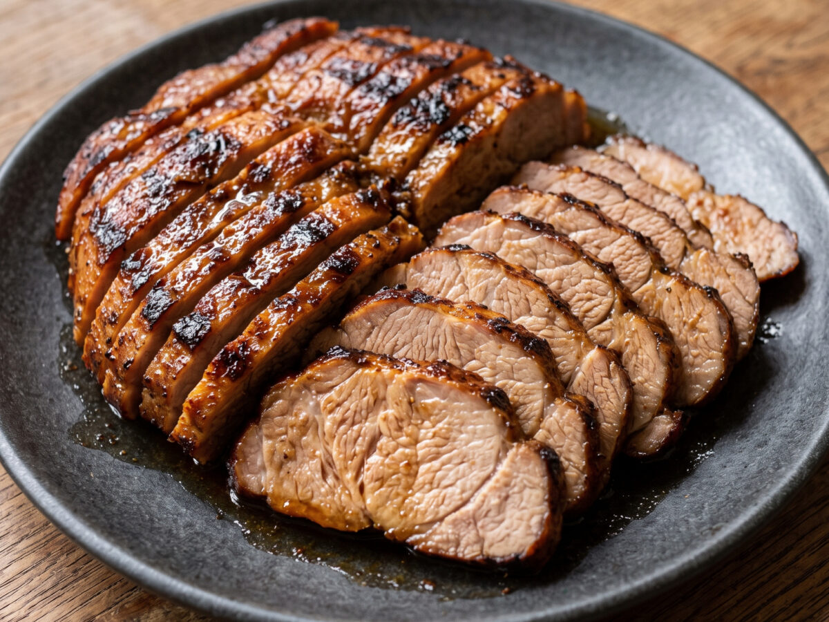 Würzige Schweineschulter vom Kugelgrill
