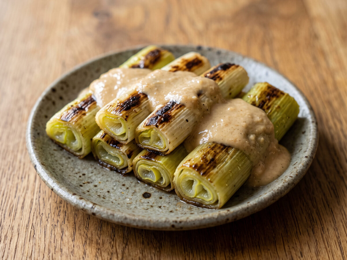 Yaki negi mit Miso-Mayo