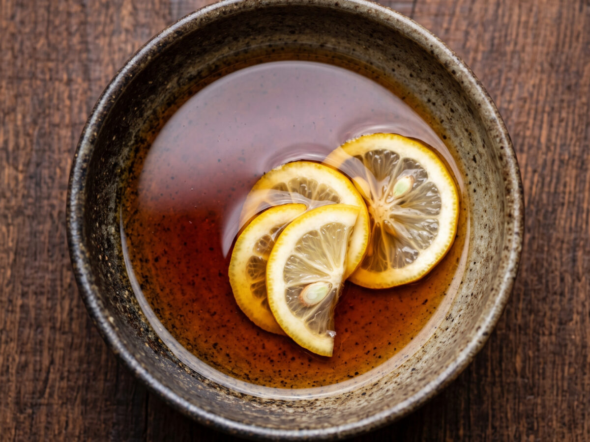 Yūanji-Marinade mit Yuzu