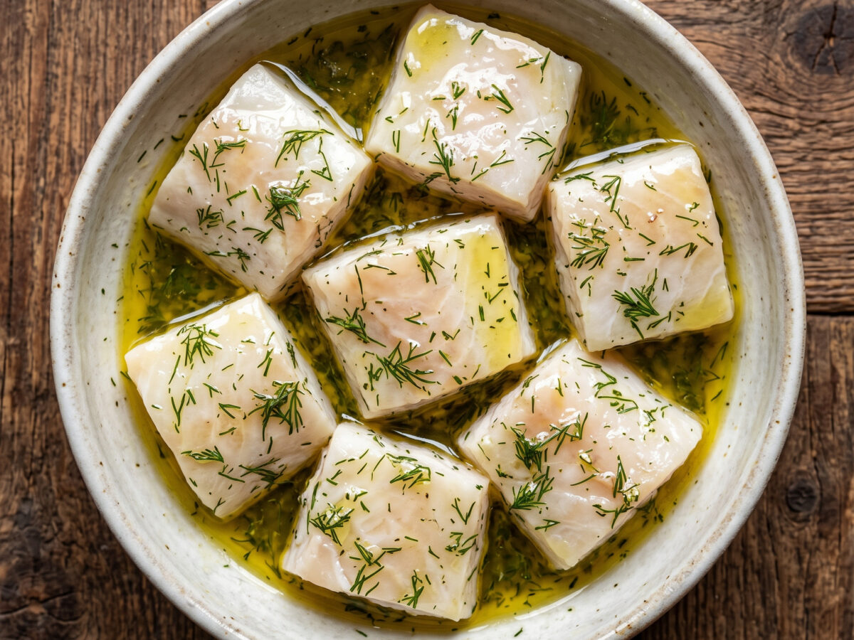Fischspieße mit Baku-Aromen
