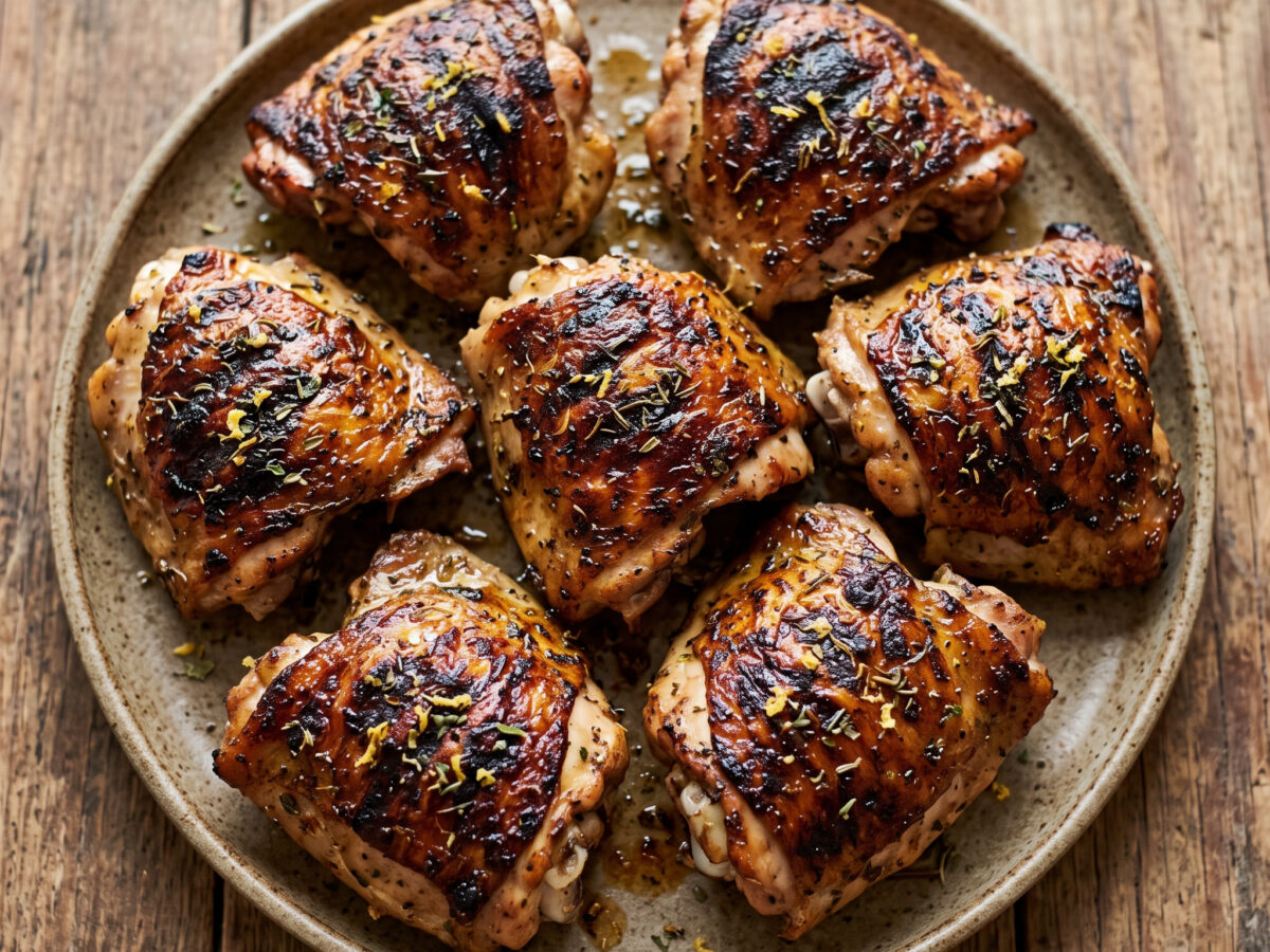 Zitronen-Kräuter-Braai-Hähnchenschenkel