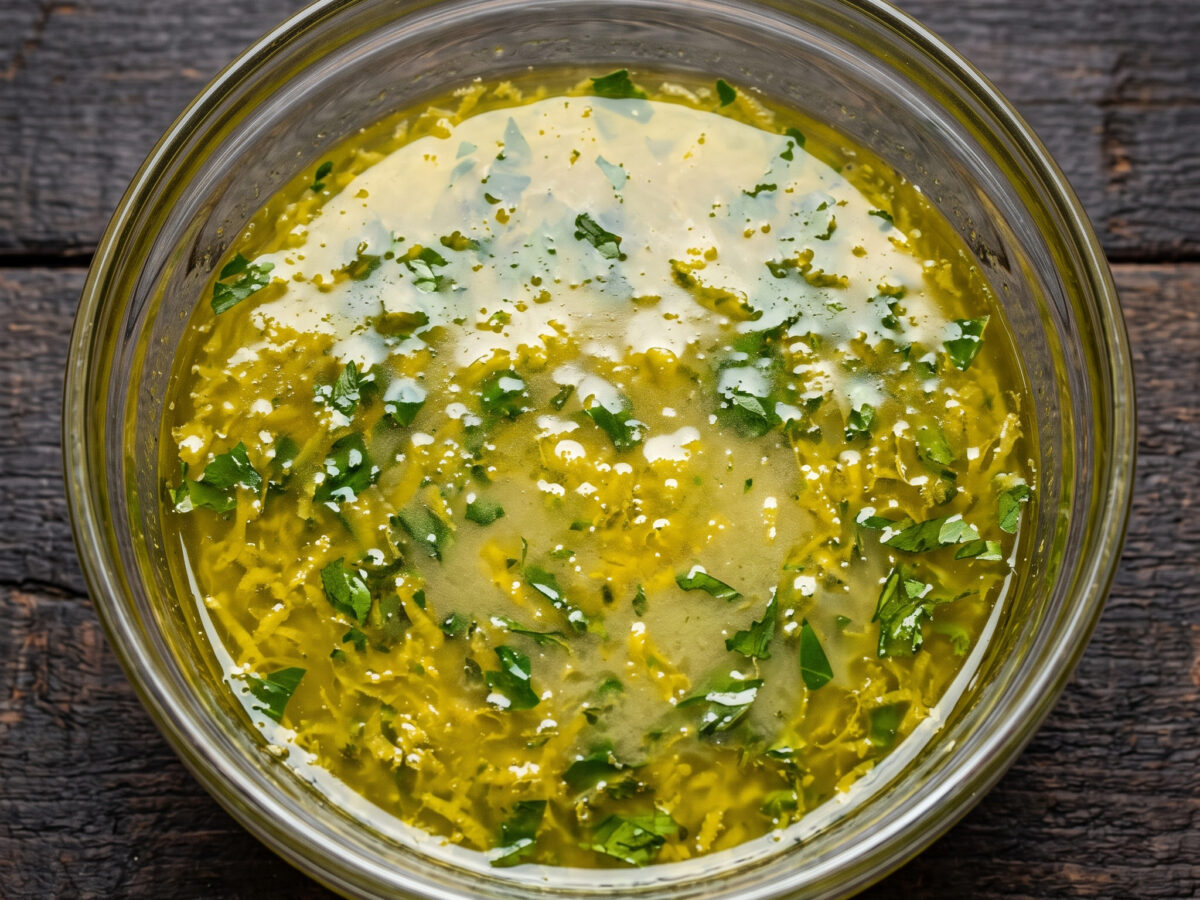 Zitronen-Kräuter-Marinade für Hähnchenoberkeulen
