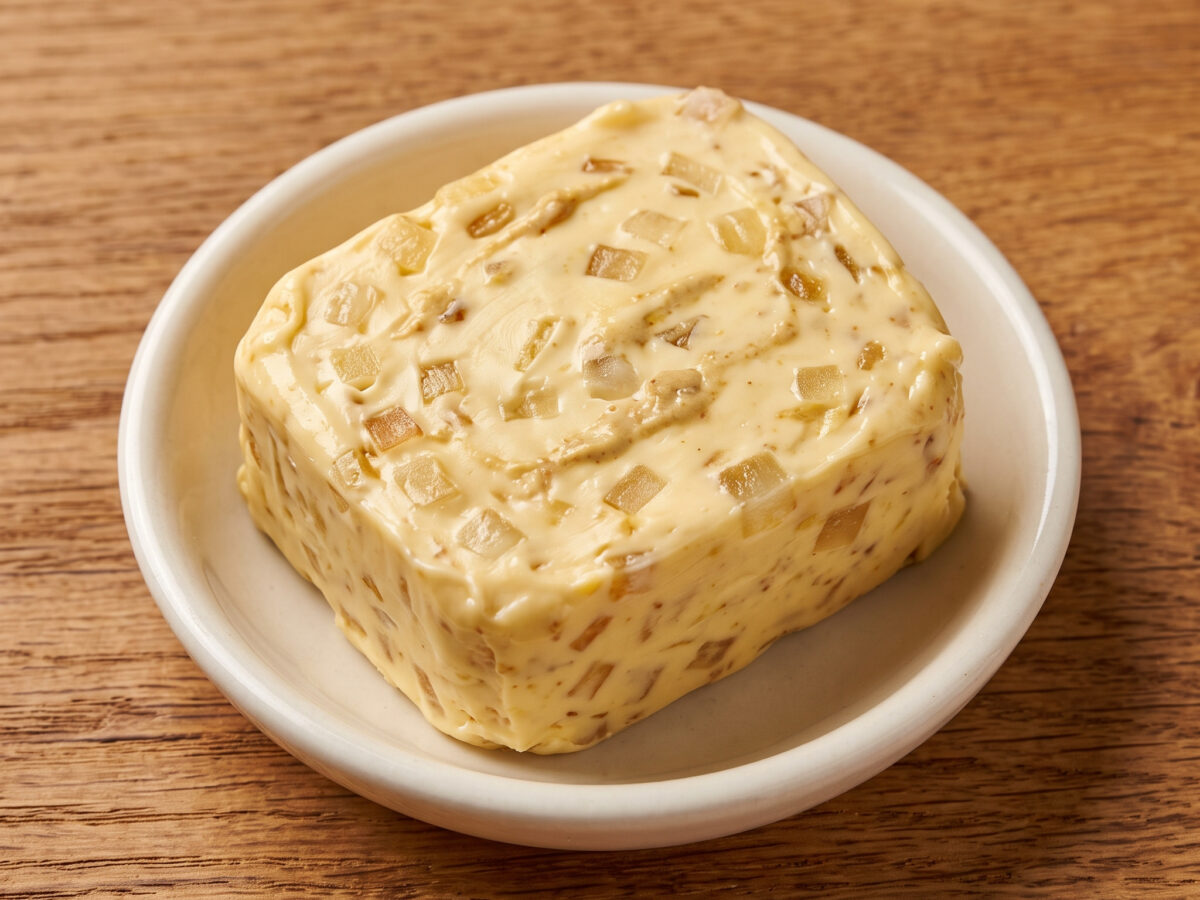 Zwiebel-Senf-Butter zum Grillen
